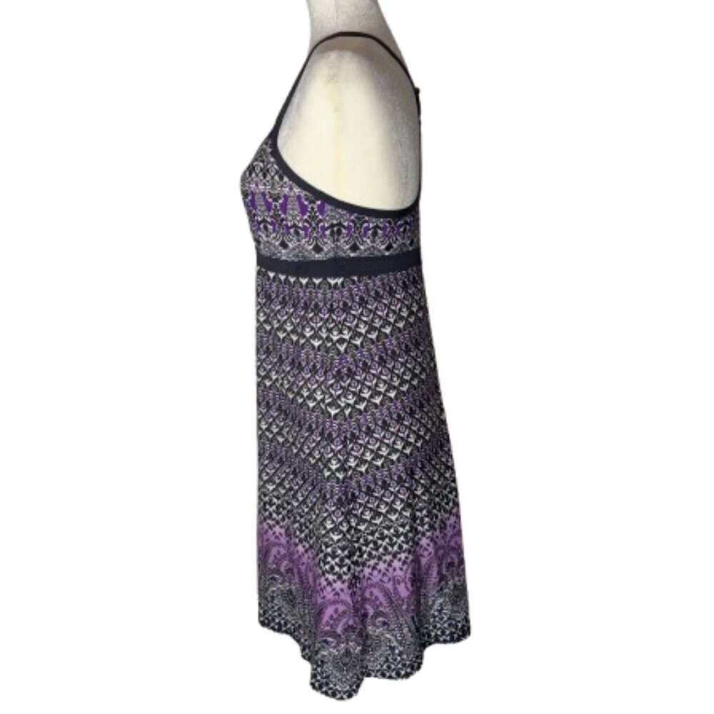 Athleta Bombay Shorebreak Racerback Swim Dress Purple/Gray Size Medium - Picture 2 of 8